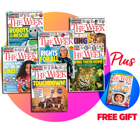 Image of a collection of The Week Junior magazines